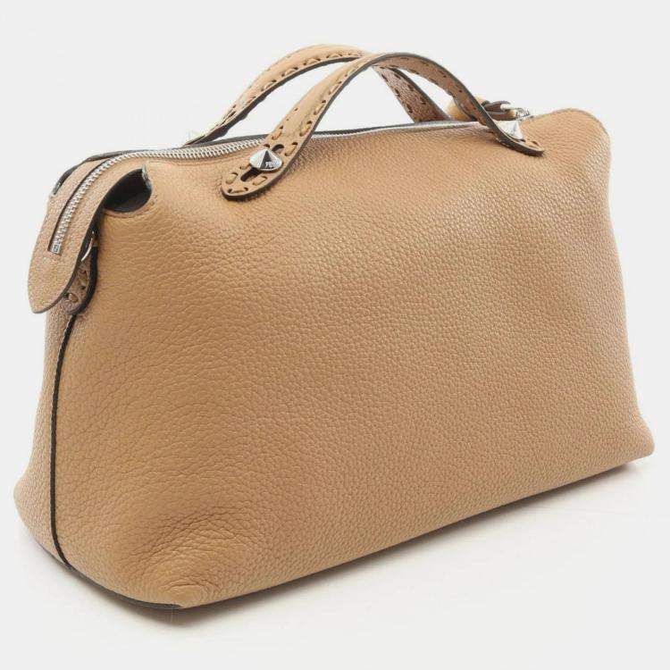 Pre Owned Fendi Brown Leather By The Way Selleria Handbag