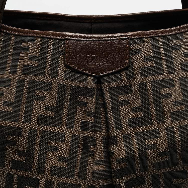 Pre Owned Fendi Brown/Tobacco Zucca Canvas Grande Shopper Tote