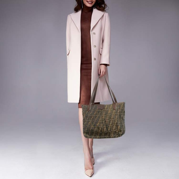 Pre Owned Fendi Brown/Tobacco Zucca Canvas Grande Shopper Tote