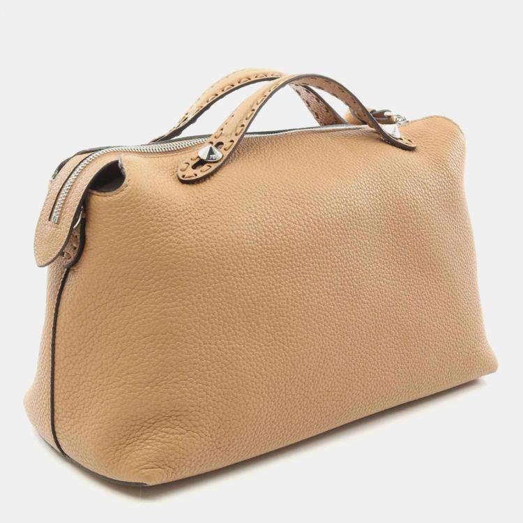 Pre Owned Fendi Brown Leather By The Way Selleria Large Handbag