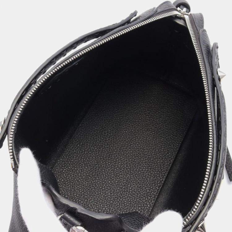 Pre Owned Fendi Black Leather By The Way Selleria Medium Handbag