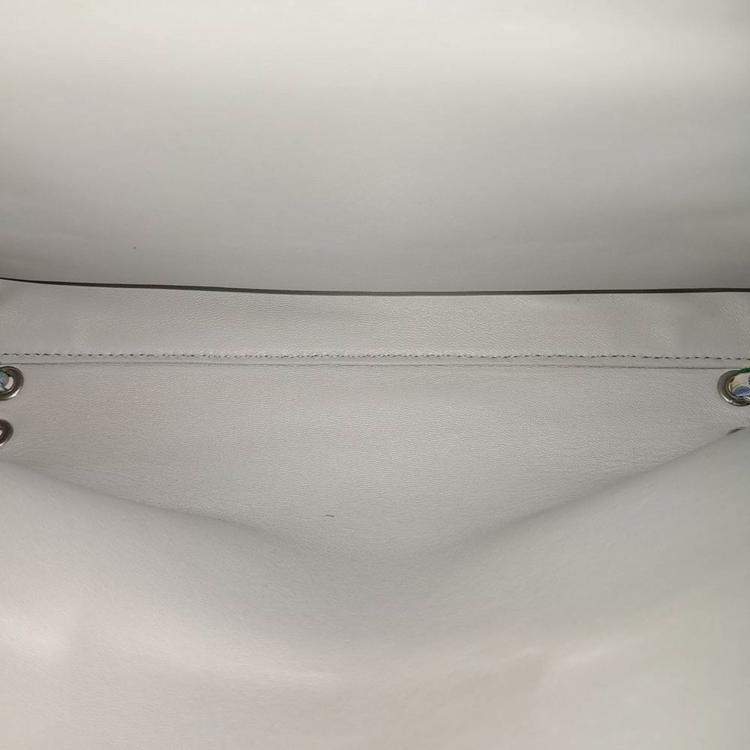 Pre Owned Fendi Blue Leather Peekaboo Regular Bag