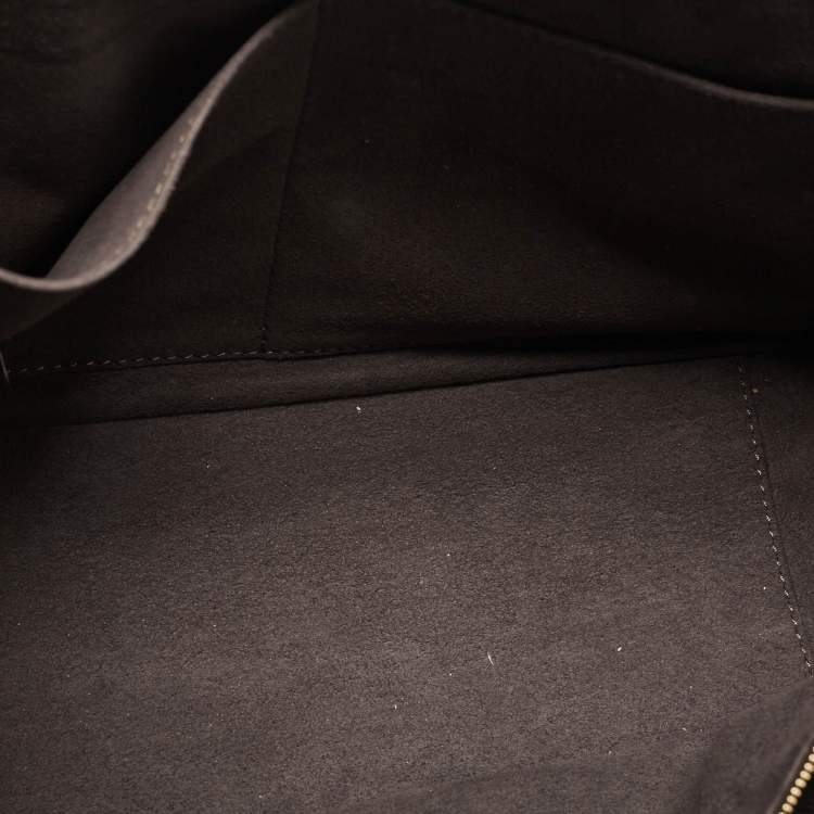 Pre Owned Fendi Grey Leather Gloria Tote