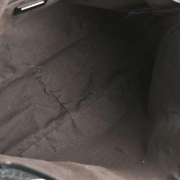 Pre Owned Fendi Black Zucchino Canvas Tote Bag