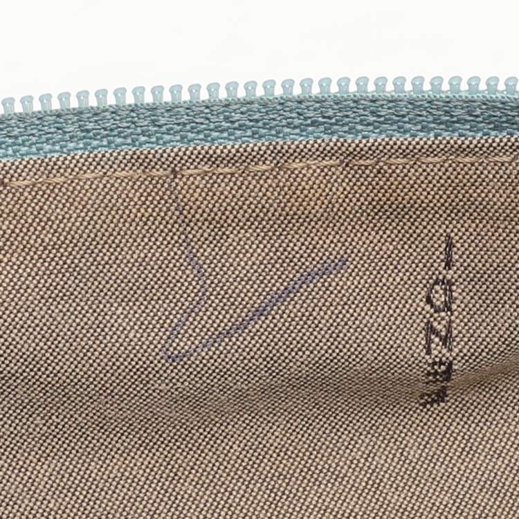 Pre Owned Fendi Light Blue Nylon Tote