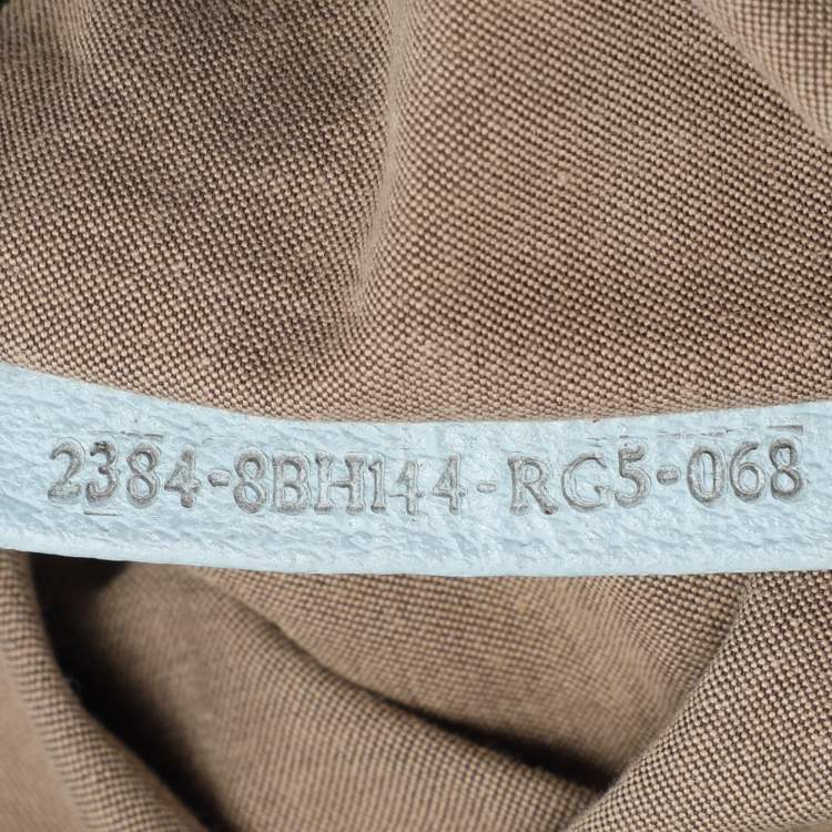 Pre Owned Fendi Light Blue Nylon Tote