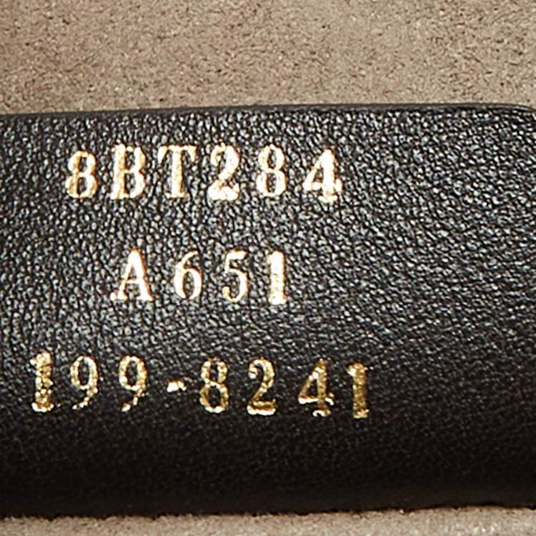 Pre Owned Fendi Brown/Black Zucca Embossed Leather Kan I F Top Handle Bag