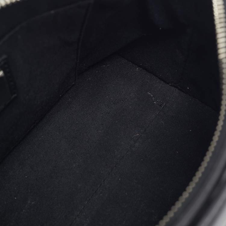 Pre Owned Fendi Black Leather Mini Flowerland By The Way Crossbody Bag