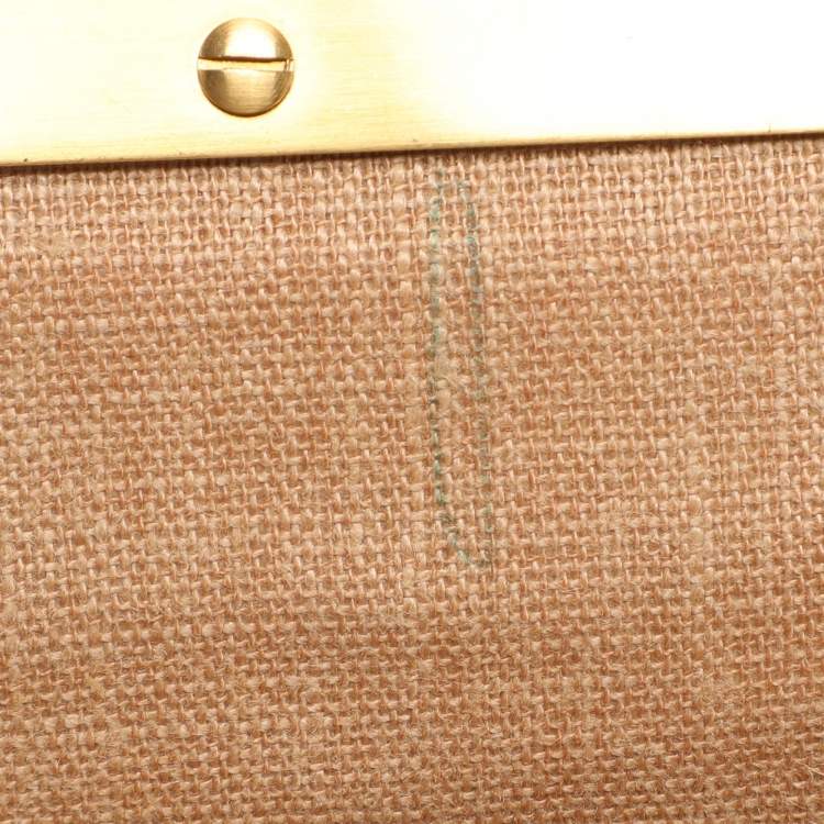 مملوكة مسبقًا Fendi Yellow Selleria Leather Large Peekaboo Top Handle Bag