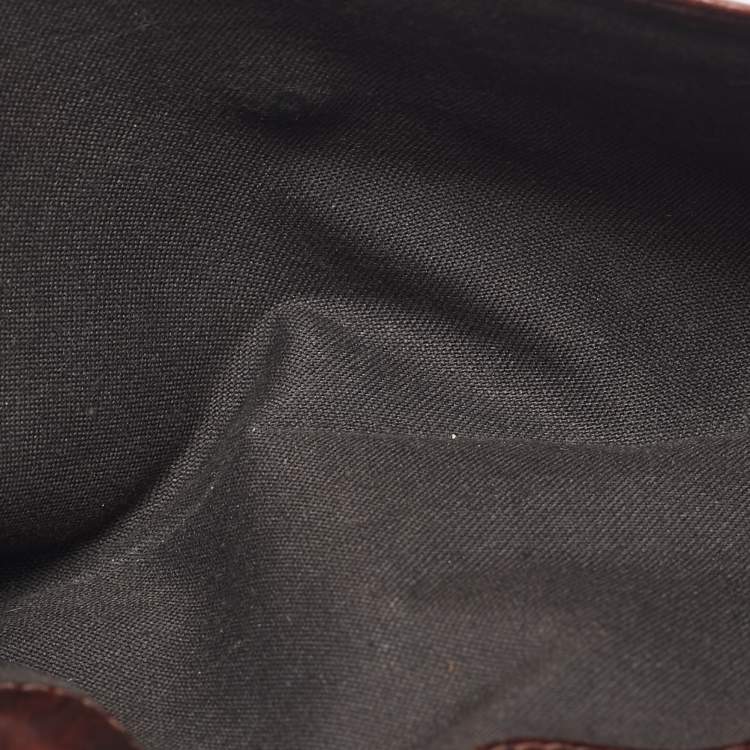 Pre Owned Fendi Brown Leather Flap Continental Wallet