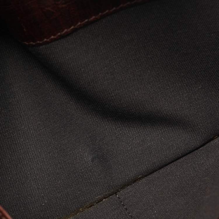 Pre Owned Fendi Brown Leather Flap Continental Wallet