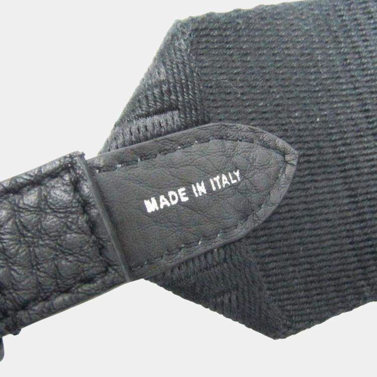 مملوكة مسبقًا Fendi Black Mouton/Leather Baguette Messenger Bag