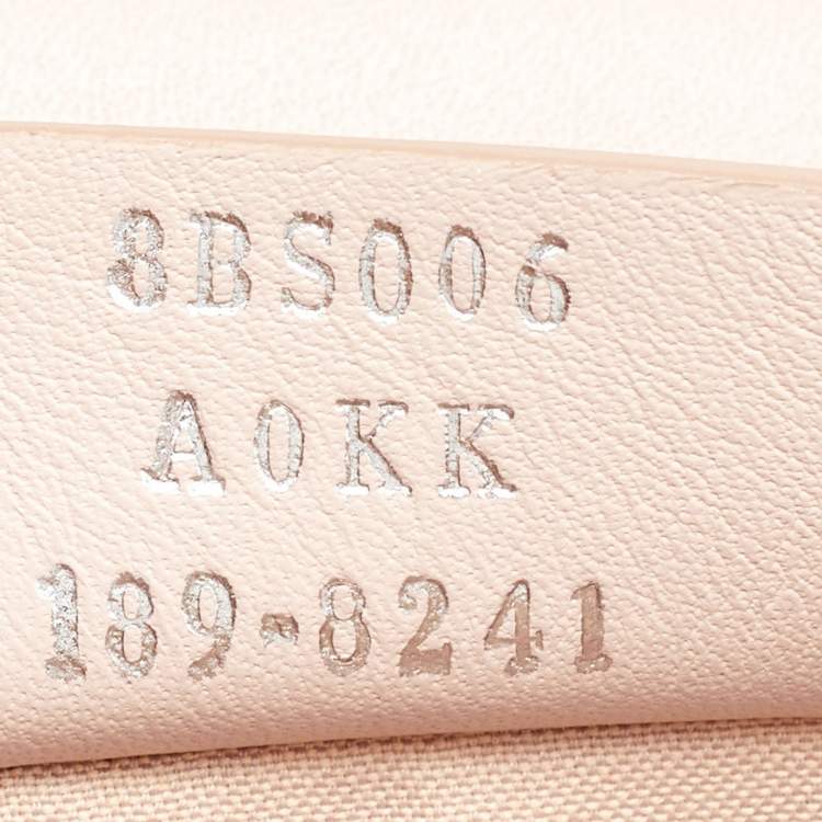 Pre Owned Fendi Blush Pink Leather F is Fendi Medium Envelope Wallet On Chain