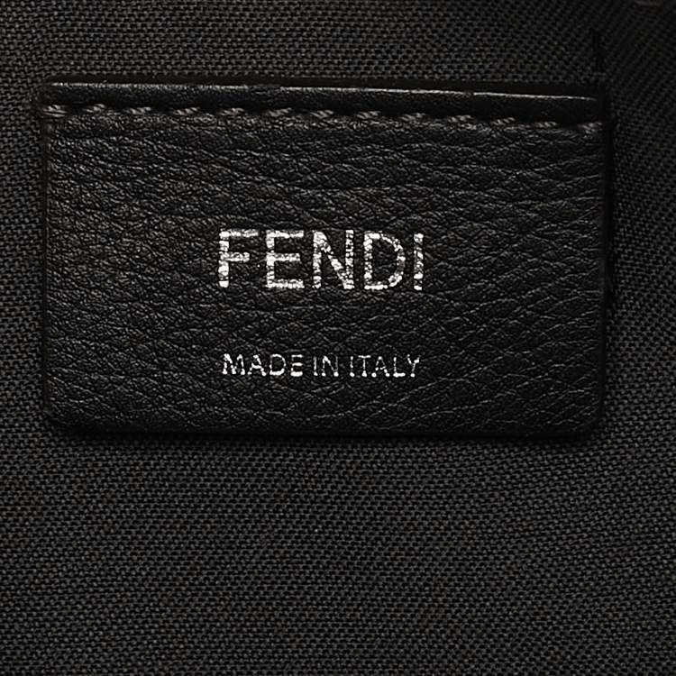Pre Owned Fendi Multicolor Leather Mini By The Way Studded Flower Crossbody Bag            