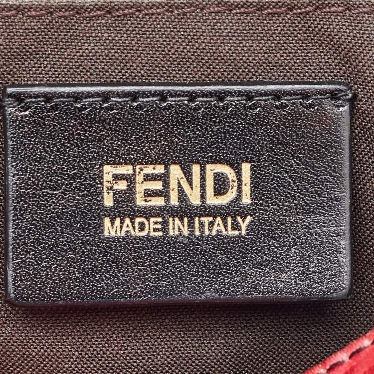 Pre Owned Fendi Multicolor Floral Print Zucchino Fabric and Leather Mini Mama Baguette Bag