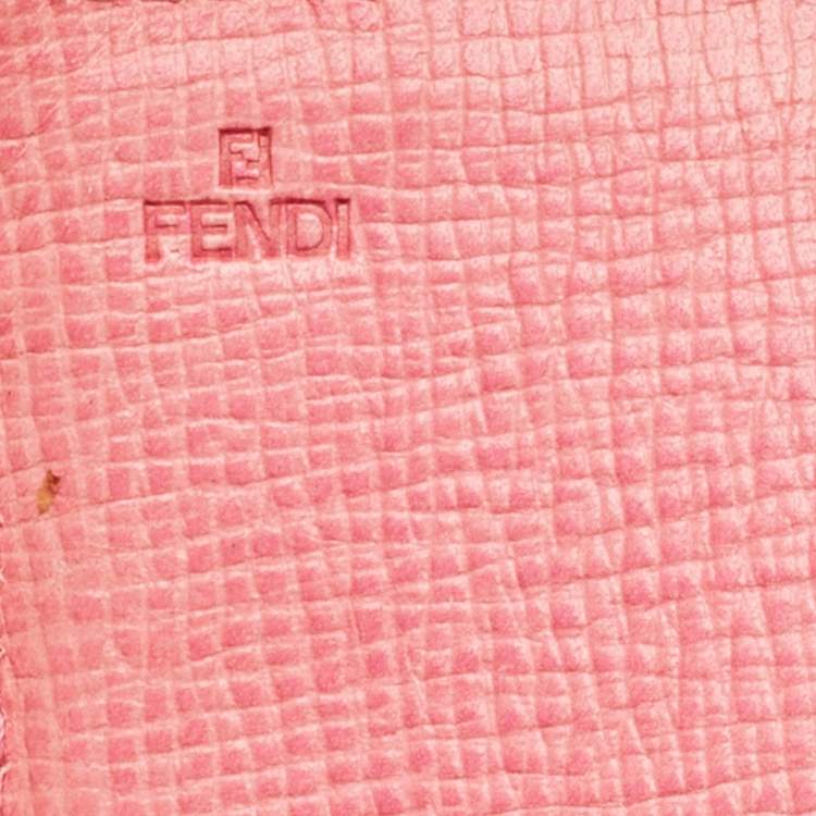 Pre Owned Fendi Tobacco Zucca Coated Canvas Continental Wallet