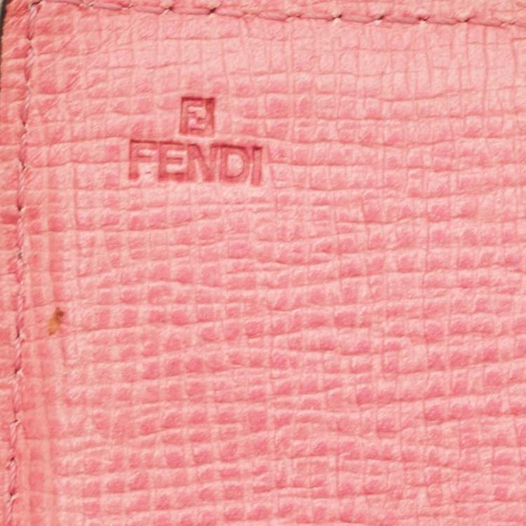 Pre Owned Fendi Tobacco Zucca Coated Canvas Continental Wallet