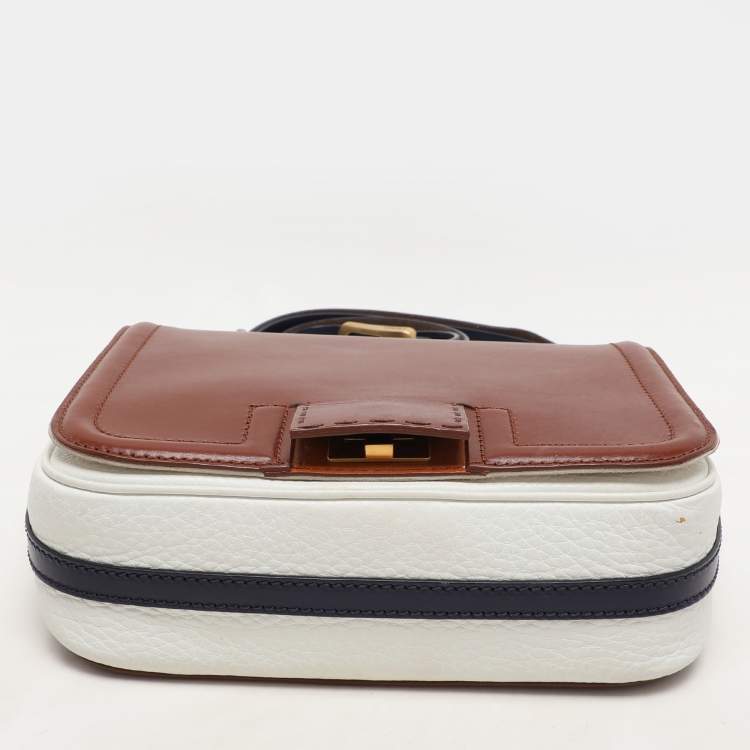 Pre Owned Fendi Multicolor Leather Shoulder Bag
