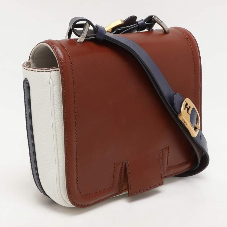 Pre Owned Fendi Multicolor Leather Shoulder Bag