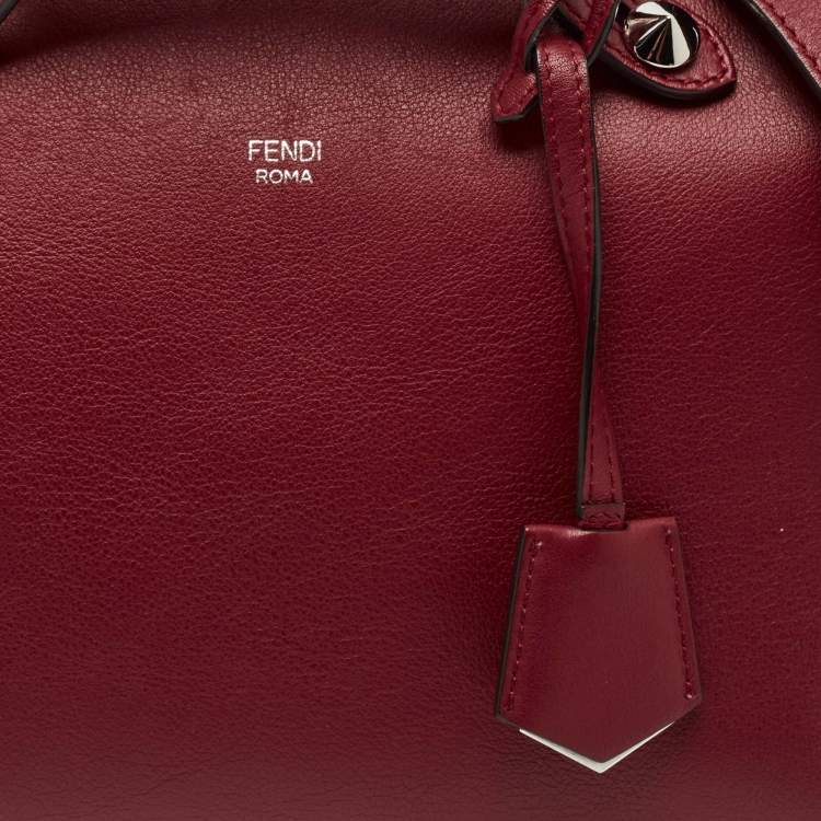 Pre Owned Fendi Red Leather Small By The Way Bag