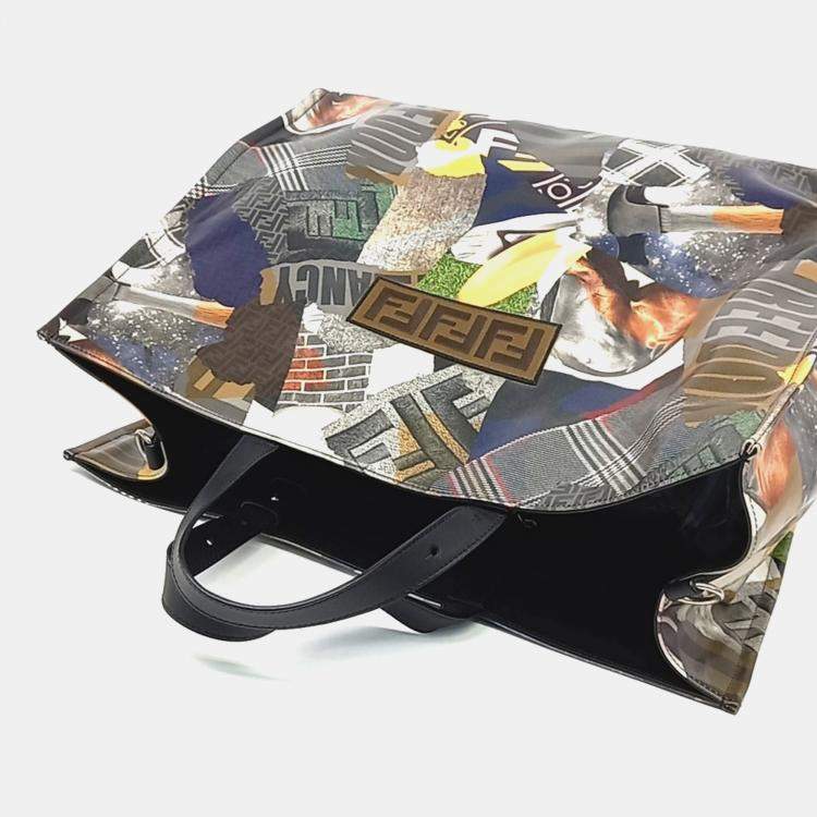 Pre Owned Fendi Multicolor Leather Tote Bag