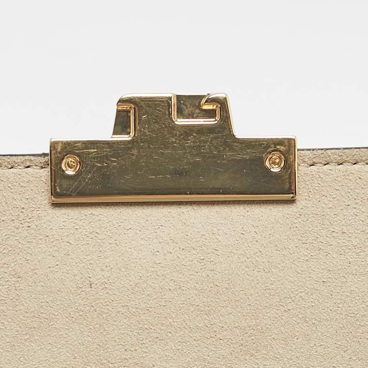 Pre Owned Fendi Brown/Black FF Embossed Leather Kan U Shoulder Bag