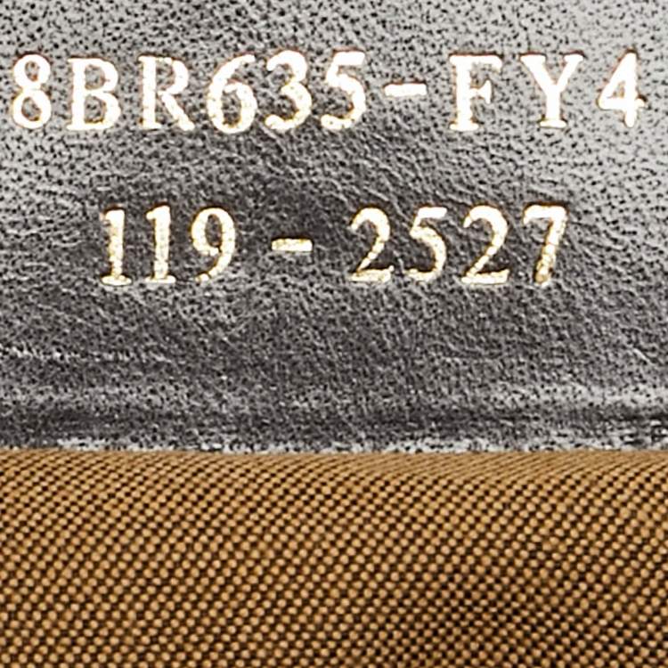 Pre Owned Fendi Brown/Black Zucca and Leopard Print Canvas Large Chef Tote