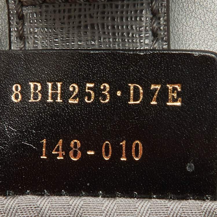 Pre Owned Fendi Grey Leather Small 2Jours Tote
