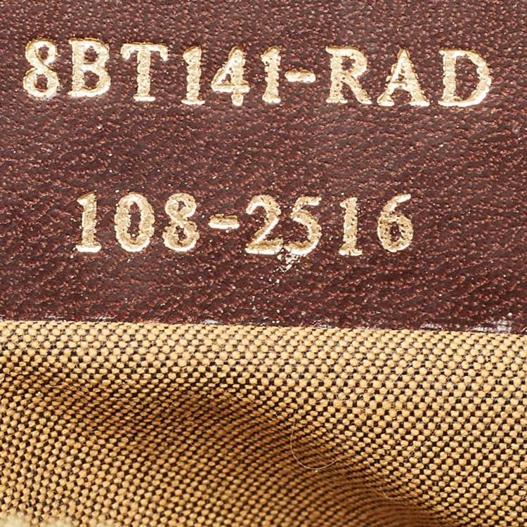 Pre Owned Fendi Tobacco Zucca Canvas and Leather Chef Zip Crossbody Bag