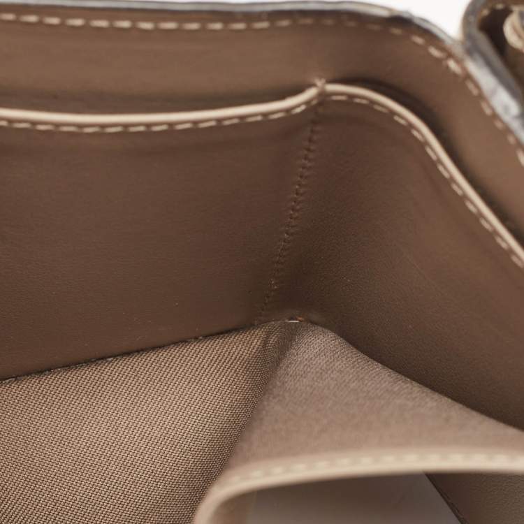Pre Owned Fendi Beige Leather F is Fendi Trifold Wallet