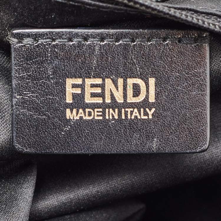 Pre Owned Fendi Black Leather Mama Forever Large Flap Shoulder Bag