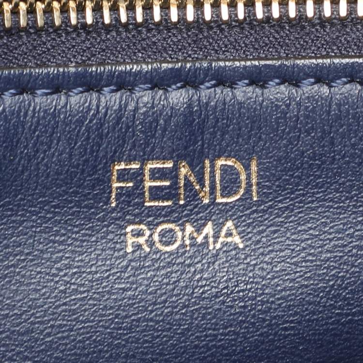 Pre Owned Fendi x Fila Brown Zucca Coated Fabric Large FF 1974 Mania Shopping Tote