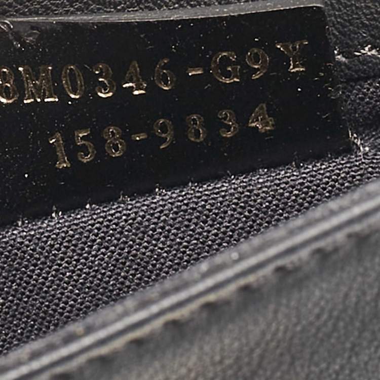Pre Owned Fendi Black Leather Tube Wallet on Chain