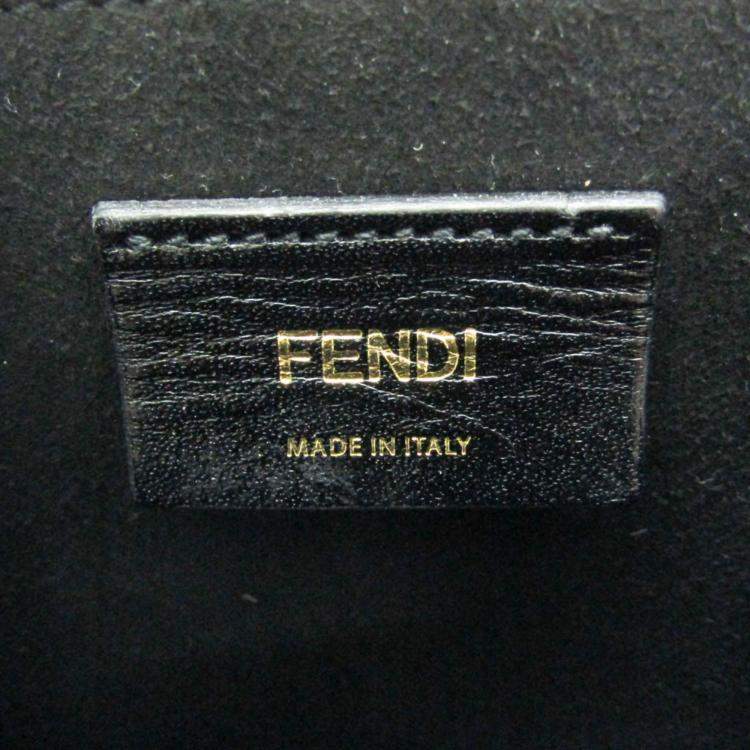 Pre Owned Fendi Pink Leather Box Shoulder Bag