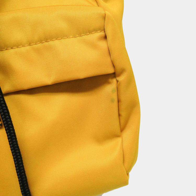 Pre Owned Fendi Yellow Nylon Fendines Sling Backpack