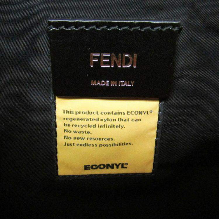 Pre Owned Fendi Yellow Nylon Fendines Sling Backpack