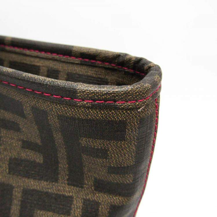 Pre Owned Fendi Brown PVC Zucca Tote Bag