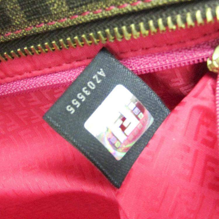 Pre Owned Fendi Brown PVC Zucca Tote Bag
