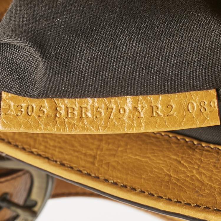 Pre Owned Fendi Tan Leather Doctor B Hobo