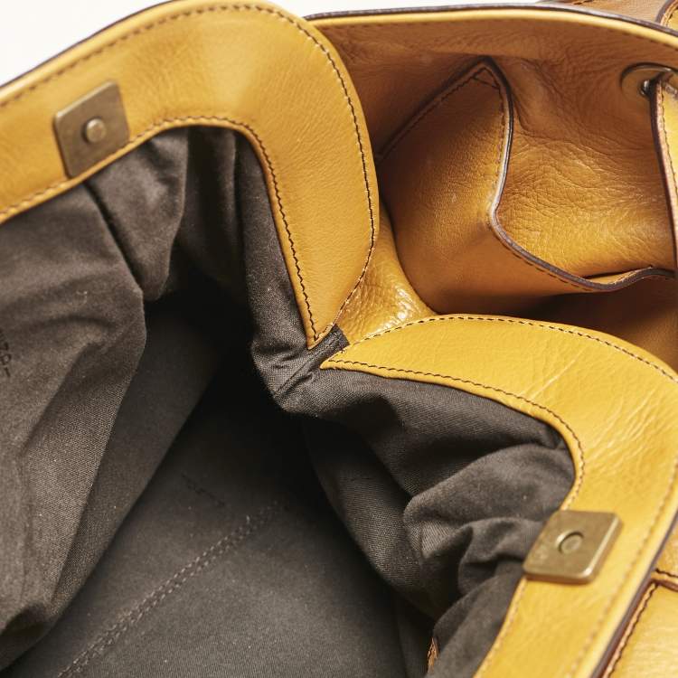 Pre Owned Fendi Tan Leather Doctor B Hobo