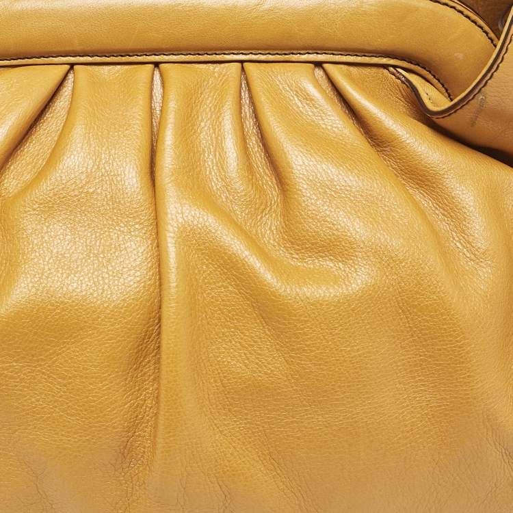 Pre Owned Fendi Tan Leather Doctor B Hobo