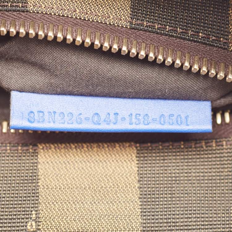 Pre Owned Fendi Blue Leather Regular Peekaboo Top Handle Bag