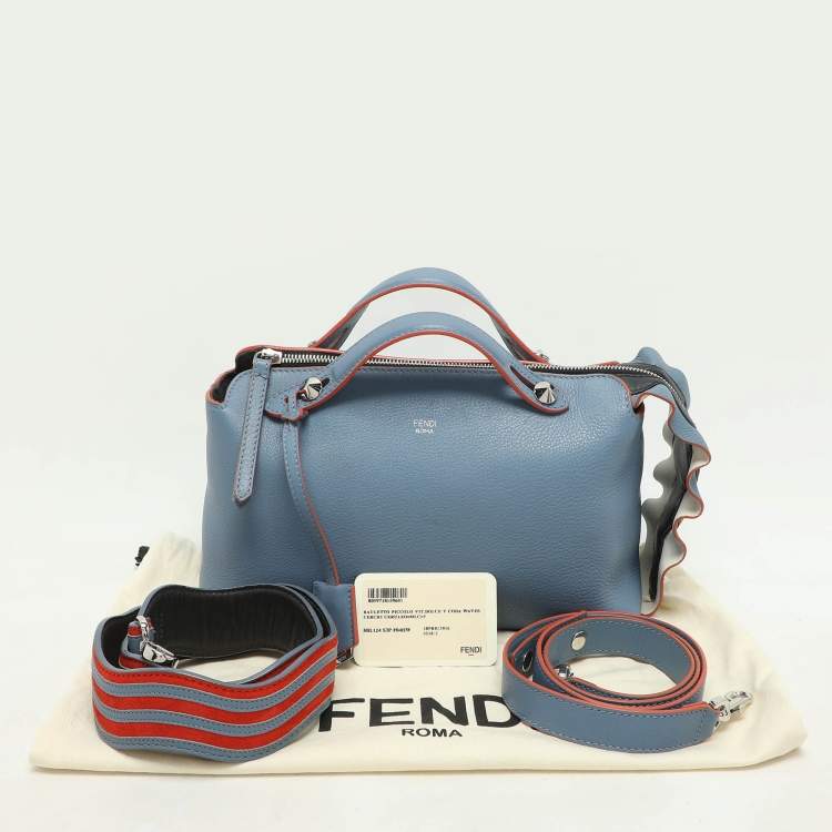 Pre Owned Fendi Blue Leather Small By The Way Bag