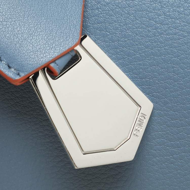 Pre Owned Fendi Blue Leather Small By The Way Bag
