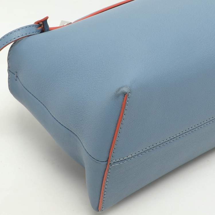 Pre Owned Fendi Blue Leather Small By The Way Bag
