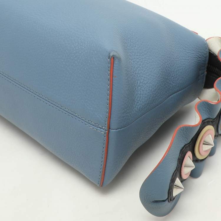 Pre Owned Fendi Blue Leather Small By The Way Bag