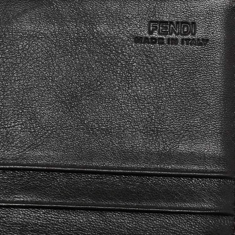 Pre Owned Fendi Tobacco Zucca Canvas FF Logo Continental Wallet