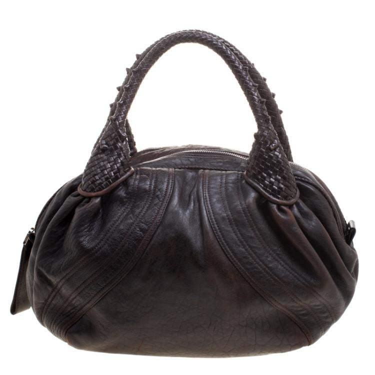 Fendi spy bag hand bag Shoulder Hand Bag Nylon leather white vintage used