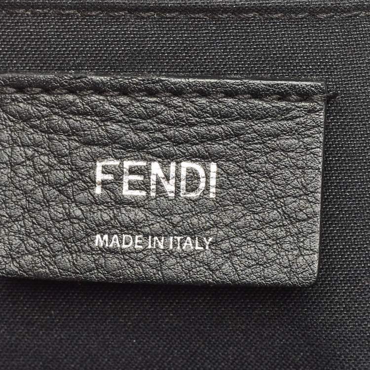Pre Owned Fendi Black Leather Mini By The Way Shoulder Bag