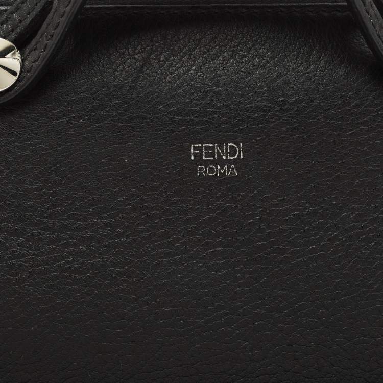 Pre Owned Fendi Black Leather Mini By The Way Shoulder Bag